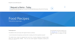 Desktop Screenshot of foodsrecipes.net