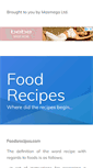 Mobile Screenshot of foodsrecipes.net